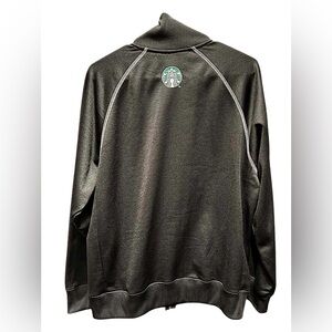 Starbucks LEAD Black ZIP UP JACKET with Logo LARGE